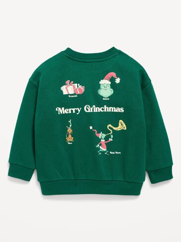 Old Navy Dr. Seuss™ Grinch Oversized Unisex Sweatshirt for Toddler - Victorian Jade in Kuwait