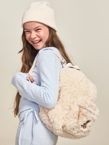 Old Navy Old Navy x Disney Bambi Sherpa Backpack - Light Brown in Kuwait