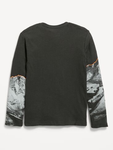 Old Navy Long-Sleeve Graphic T-Shirt for Boys - Panther in Kuwait