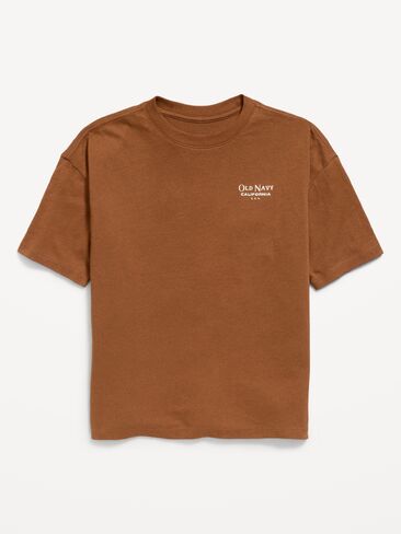 Old Navy Oversized Short-Sleeve Logo Graphic T-Shirt for Boys - Horsing Around in Kuwait