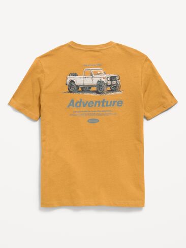 Old Navy Short-Sleeve Logo Graphic T-Shirt for Boys - Miners Gold in Kuwait