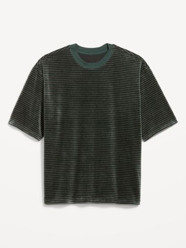 Old Navy Loose Crew-Neck Velour T-Shirt - Forested Lane in Kuwait