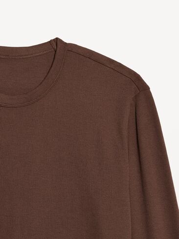 Old Navy Long-Sleeve Ribbed T-Shirt - Peppercorn in Kuwait