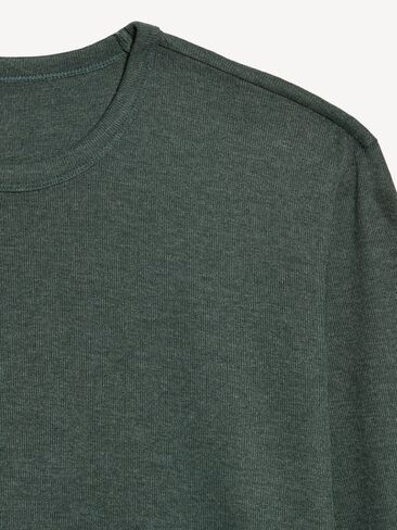 Old Navy Long-Sleeve Ribbed T-Shirt - Forest Canopy in Kuwait