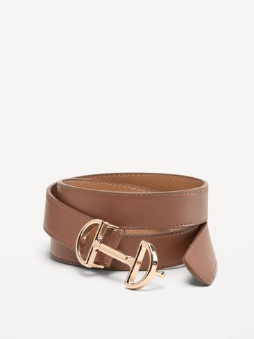 Old Navy Horsebit Belt for Women - Saddle in Kuwait