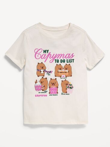 Old Navy CapyFun™ Graphic T-Shirt for Toddler Girls - Sea Salt in Kuwait