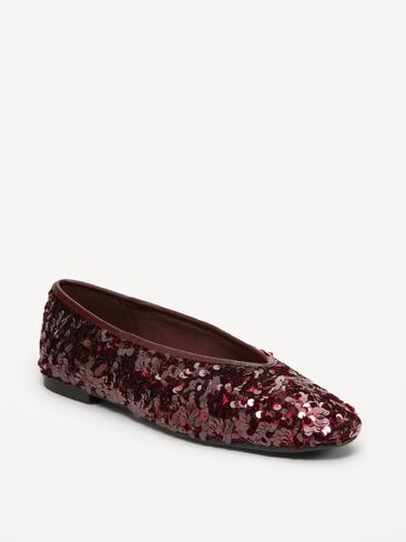 Old Navy V-Cut Ballet Flats - Sequins in Kuwait