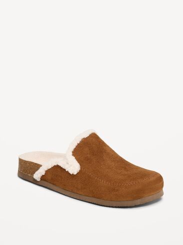 Old Navy Sherpa-Lined Mule for Women - Caramel in Kuwait