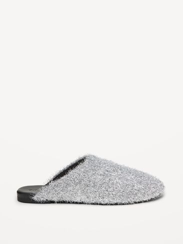 Old Navy Tinsel Mule Clog for Women - Silvery Silver in Kuwait