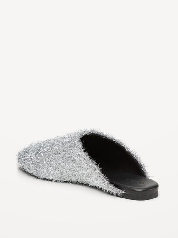 Old Navy Tinsel Mule Clog for Women - Silvery Silver in Kuwait