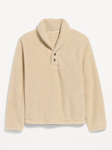 Old Navy Shawl-Collar Sherpa Pullover - A Stone's Throw in Kuwait