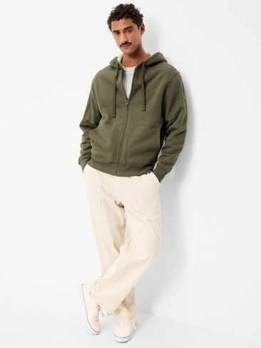 Old Navy Sherpa-Lined Full-Zip Hoodie - Heritage Green in Kuwait