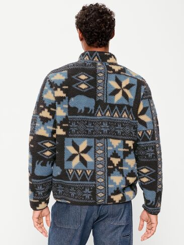 Old Navy Sherpa Full-Zip Jacket - Blue Buffalo in Kuwait