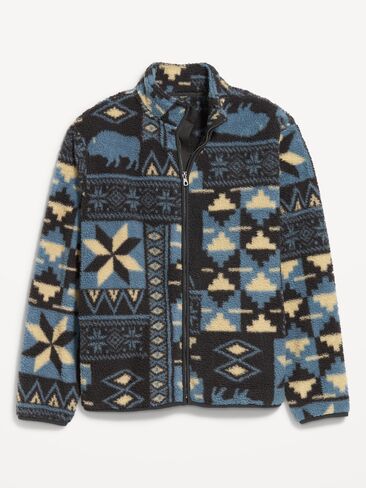 Old Navy Sherpa Full-Zip Jacket - Blue Buffalo in Kuwait