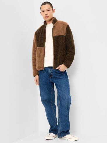 Old Navy Sherpa Full-Zip Jacket - Wish Bone in Kuwait
