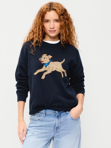 Old Navy SoSoft Loose Crew-Neck Sweater - Magic the Dog in Kuwait