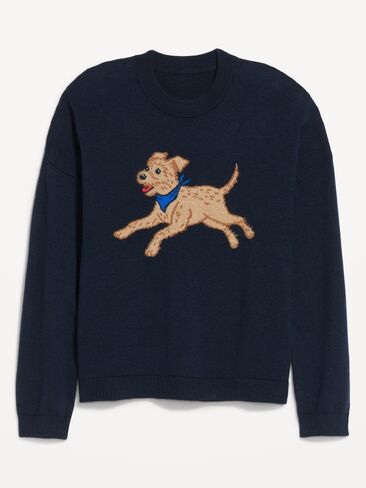Old Navy SoSoft Loose Crew-Neck Sweater - Magic the Dog in Kuwait