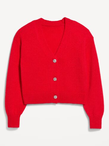 Old Navy Jeweled Button Cardigan - Scotty Red in Kuwait