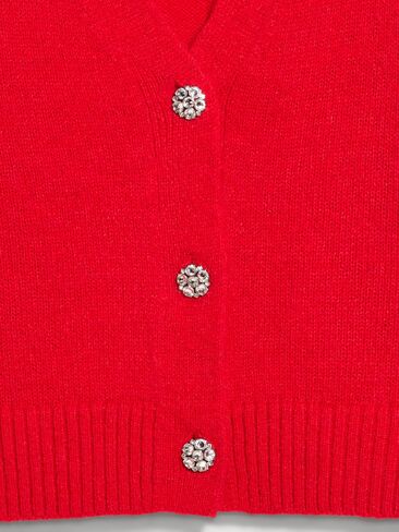 Old Navy Jeweled Button Cardigan - Scotty Red in Kuwait