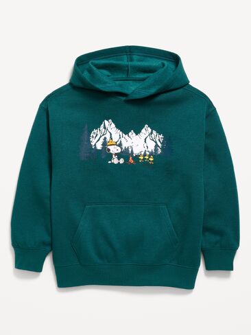 Old Navy Peanuts™ Snoopy Oversized Gender-Neutral Pullover Hoodie for Kids - Jet Stream in Kuwait
