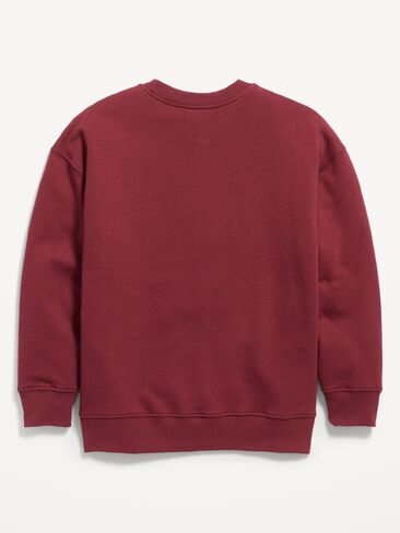 Old Navy Dr. Seuss™ Grinch Oversized Gender-Neutral Sweatshirt for Kids - Clove in Kuwait