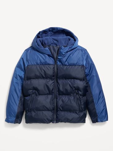 Old Navy Water-Resistant Puffer Jacket for Boys - Navy Blue Combo in Kuwait