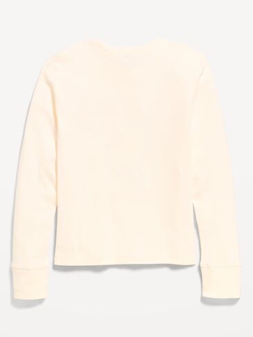 Old Navy Hello Kitty® Long-Sleeve Graphic T-Shirt for Girls - Creme De La Creme in Kuwait
