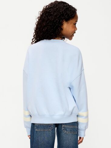 Old Navy Oversized Long-Sleeve Tunic Sweatshirt for Girls - Contrail in Kuwait