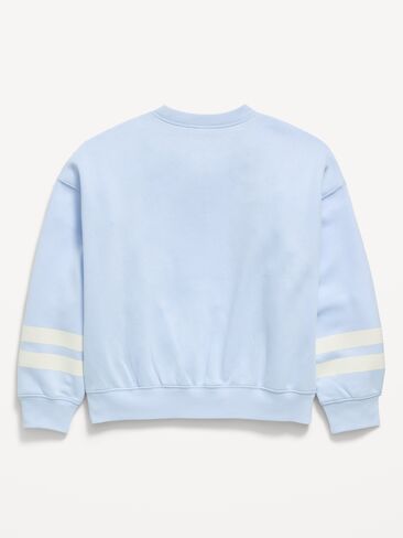 Old Navy Oversized Long-Sleeve Tunic Sweatshirt for Girls - Contrail in Kuwait
