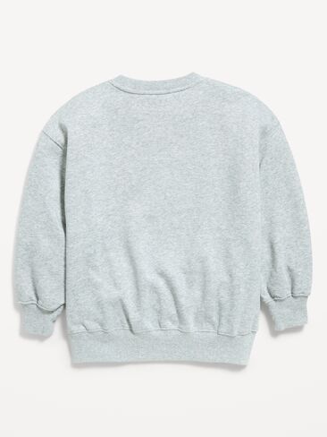 Old Navy Disney© Minnie Mouse Oversized Tunic Sweatshirt for Girls - Heather Gray in Kuwait