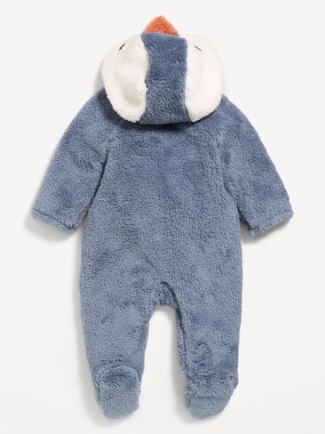 Old Navy Critter Sherpa Hooded Footed One-Piece for Baby - Penguin in Kuwait