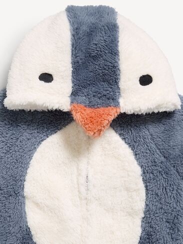 Old Navy Critter Sherpa Hooded Footed One-Piece for Baby - Penguin in Kuwait