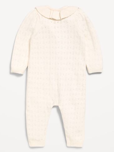 Old Navy Pointelle-Knit Button-Front One-Piece for Baby - Creme De La Creme in Kuwait