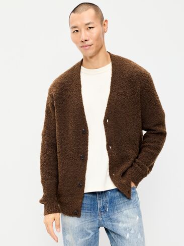 Old Navy Wool-Blend Cardigan Sweater - Dark Walnut in Kuwait