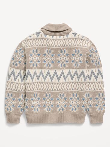 Old Navy Oversized Full-Zip Cardigan Sweater for Boys - Wrapping Paper in Kuwait