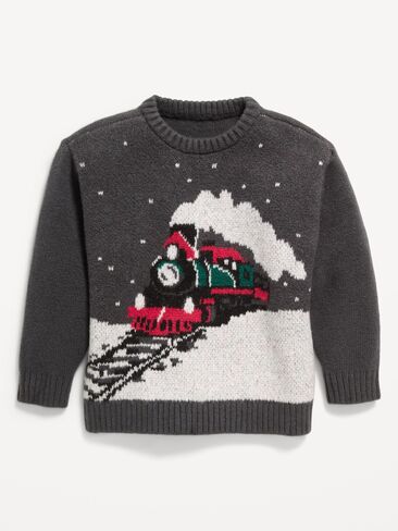 Old Navy SoSoft Oversized Graphic Sweater for Toddler Boys - Scenic in Kuwait