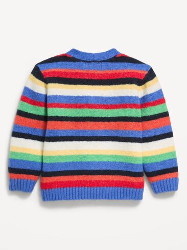 Old Navy Oversized Wool-Blend Striped Cardigan for Toddler Boys - Multi Stripe in Kuwait