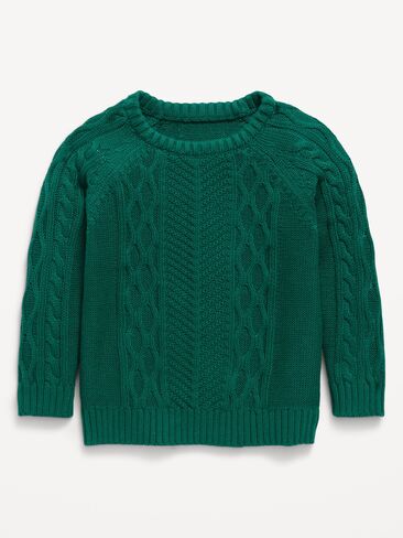 Old Navy Oversized Gender-Neutral Cable-Knit Sweater for Toddler - Victorian Jade in Kuwait