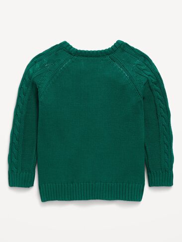 Old Navy Oversized Gender-Neutral Cable-Knit Sweater for Toddler - Victorian Jade in Kuwait