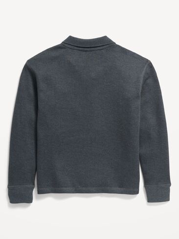 Old Navy Collared Ribbed Quarter-Zip Sweater for Boys - Panther in Kuwait
