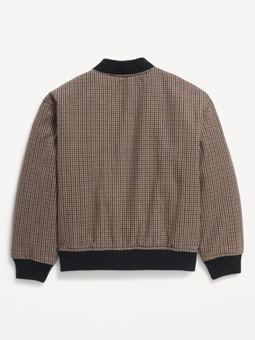 Old Navy Oversized Twill Bomber Jacket for Boys - Caramel Sugar in Kuwait