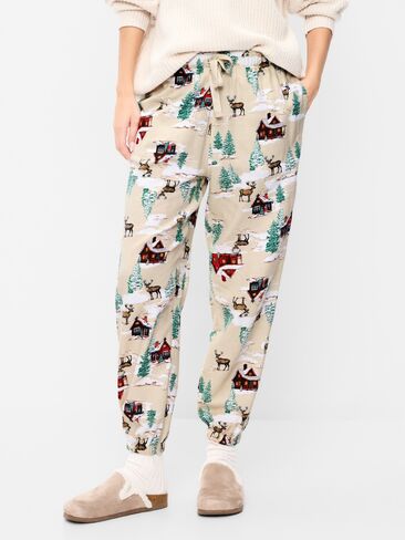 Old Navy Flannel Pajama Joggers for Women - Winter Cabin (Match The Fam!) in Kuwait
