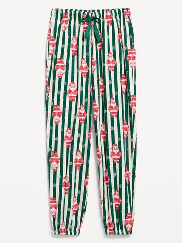 Old Navy Flannel Pajama Joggers for Women - Santa Stripes (Match the Fam!) in Kuwait