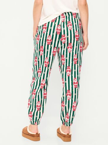 Old Navy Flannel Pajama Joggers for Women - Santa Stripes (Match the Fam!) in Kuwait