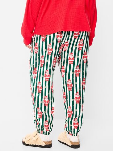 Old Navy Flannel Pajama Joggers for Women - Santa Stripes (Match the Fam!) in Kuwait