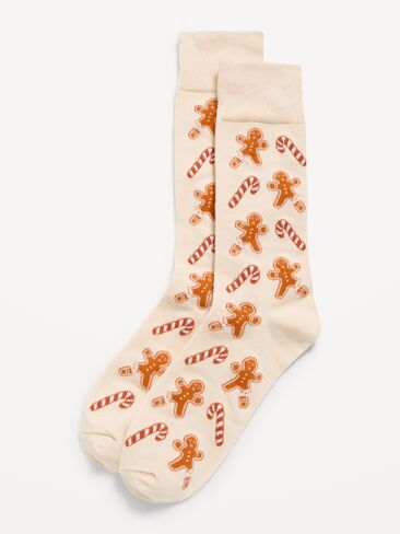 Old Navy Printed Novelty Socks for Men - Gingerbread Man in Kuwait