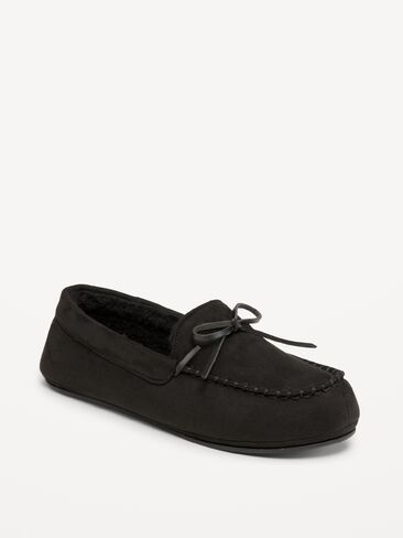 Old Navy Moccasin Slippers for Men - Black Jack in Kuwait