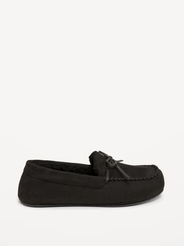 Old Navy Moccasin Slippers for Men - Black Jack in Kuwait