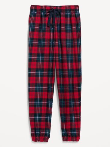 Old Navy Flannel Pajama Joggers for Women - Red Plaid (Match the Fam!) in Kuwait