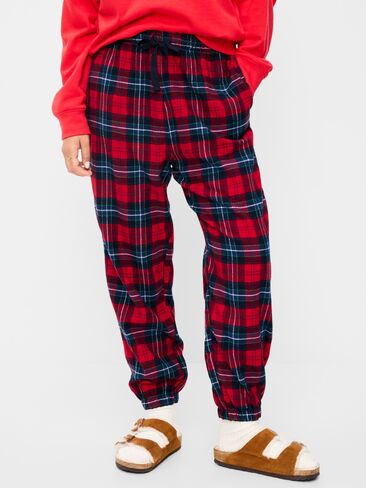 Old Navy Flannel Pajama Joggers for Women - Red Plaid (Match the Fam!) in Kuwait